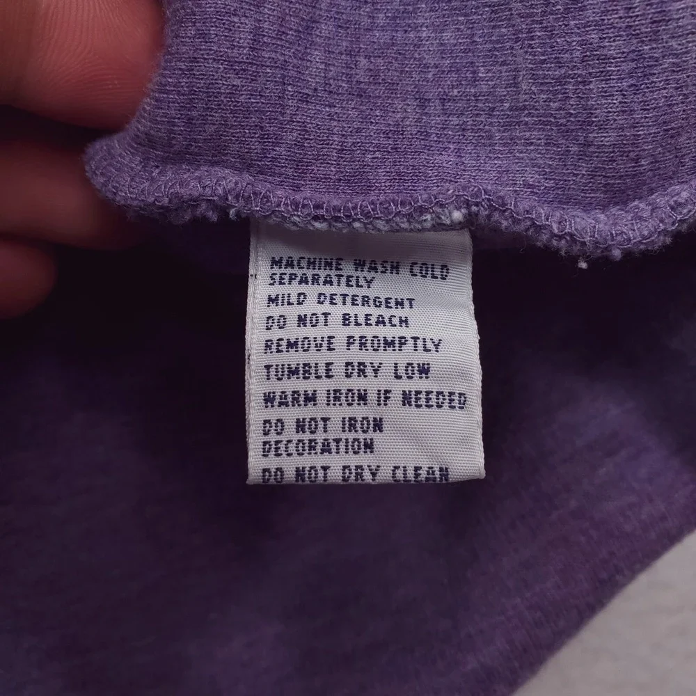 Polo Ralph Lauren Sweater Mens XXL Purple Quarter Zip Pullover Orange Small Pony
